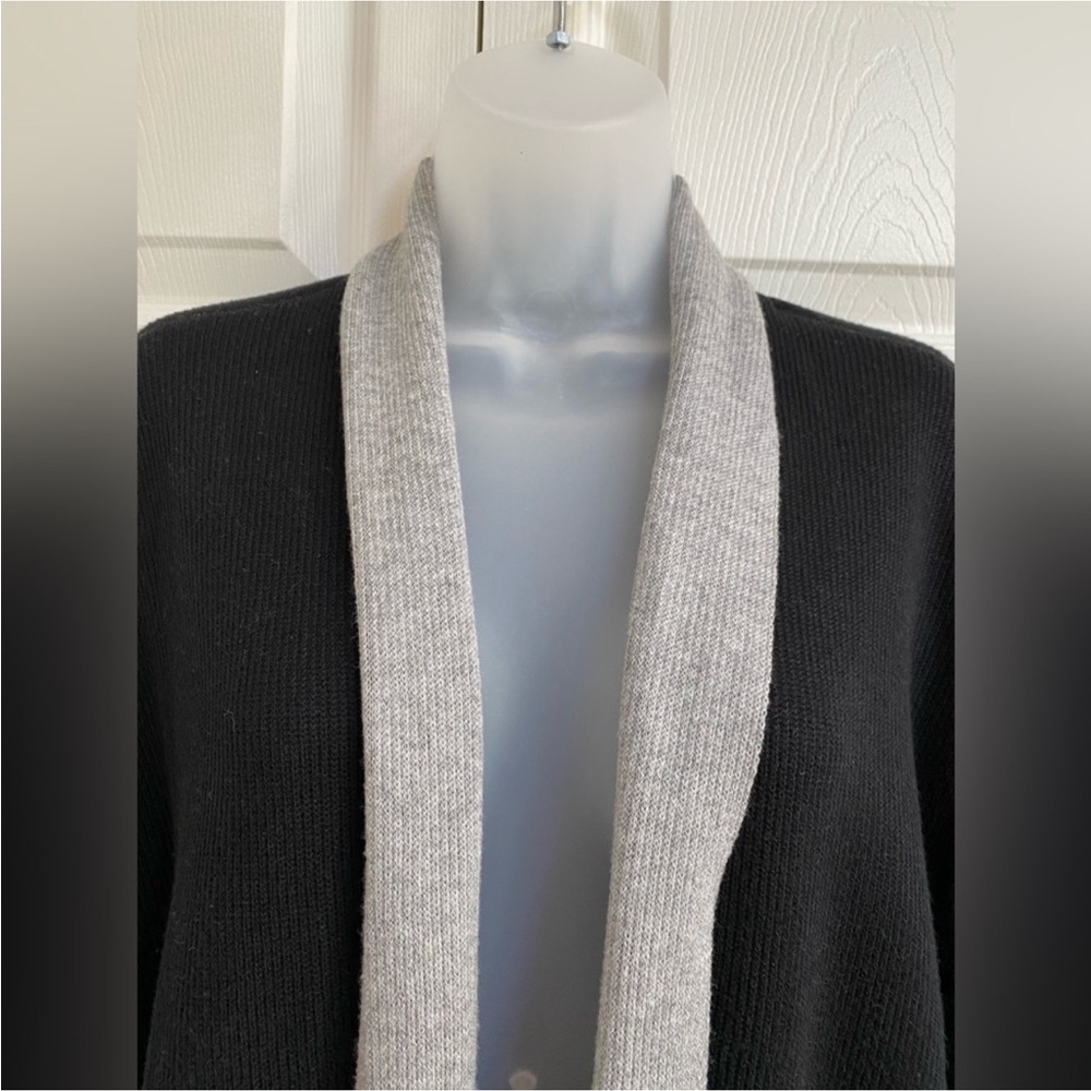 Eileen Fisher Sweater Cardigan Peruvian Cotton Blend Long Shawl Collar Small - Picture 5 of 16